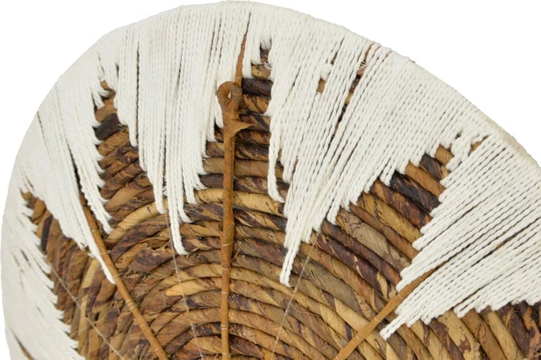 Dekor muror Circy, set 3 copë, thurje shkopi, ngjyrë bardhë-bezhë