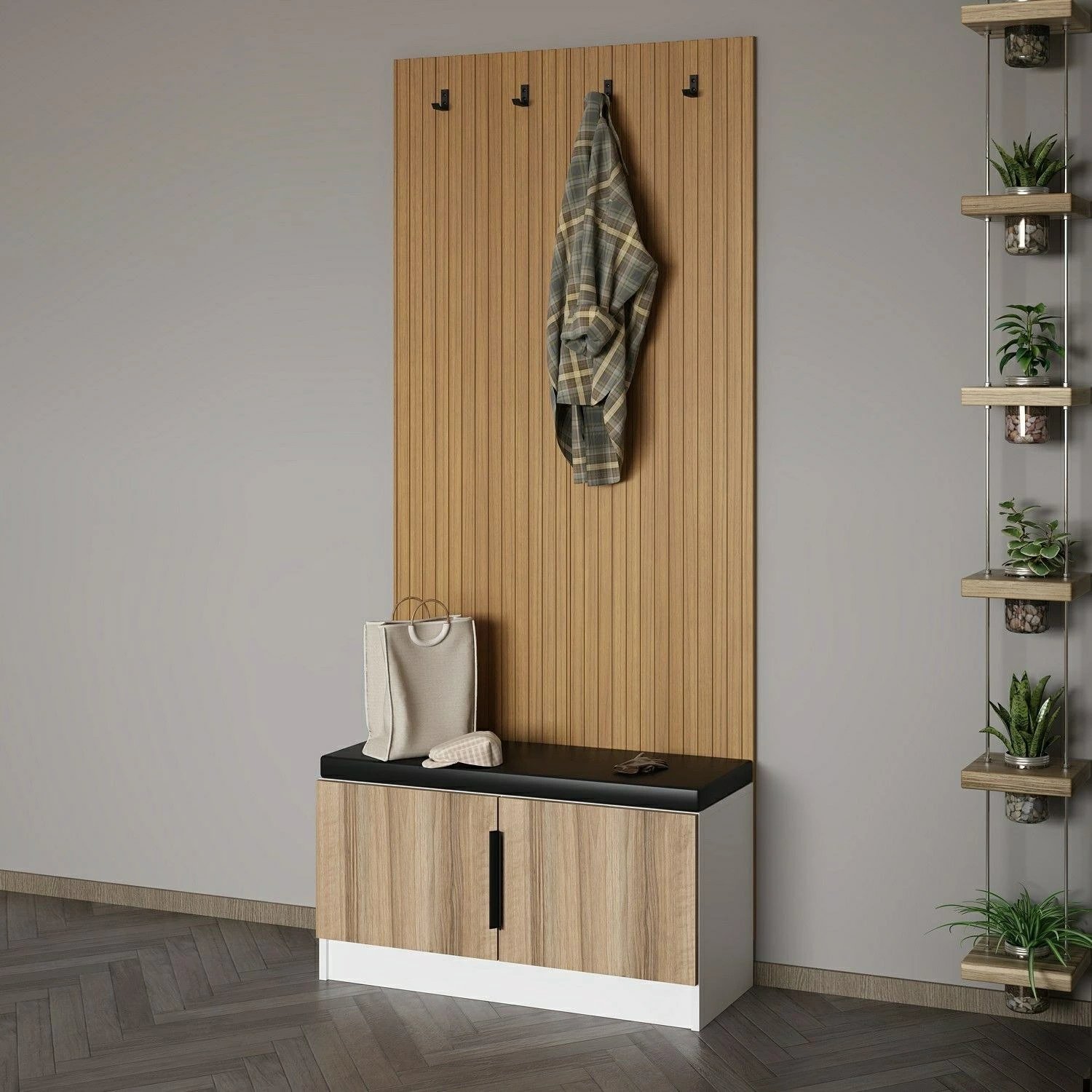 Stendë korridori Skye Decor, ngjyrë arre, Noah - 8311