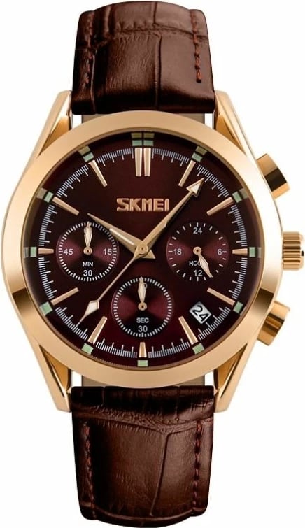 Orë dore për meshkuj Skmei, kafe