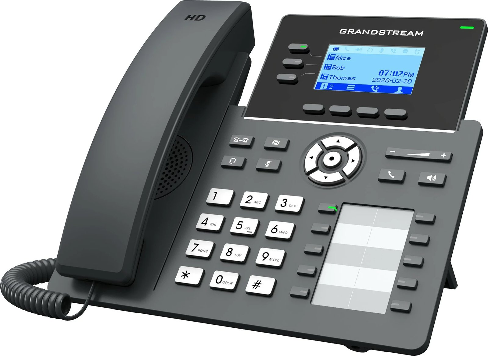 Telefon IP Grandstream GRP2604, 3 linja, 2000 kontakte, i zi