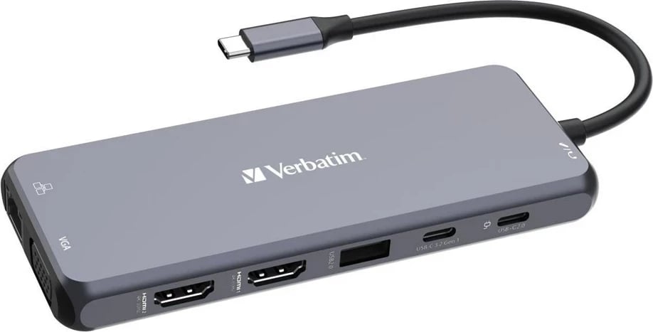 Hub USB-C Verbatim Pro Multiport 14 Port CMH-14, Gri