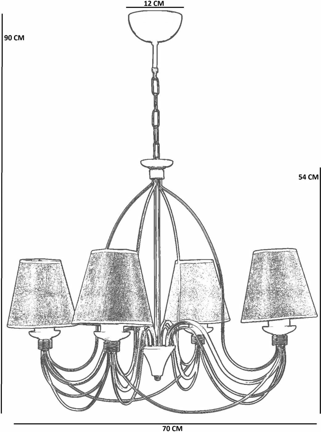 Llambadar Opviq, 8992-4, ngjyrë gri