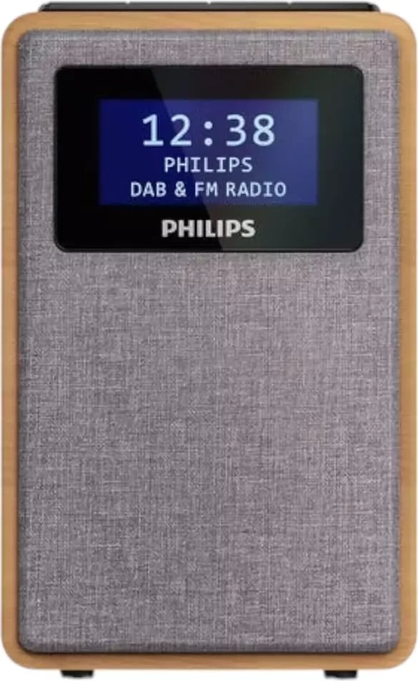 Radio me Alarm dhe Dizajn Druri DAB+/FM dhe Tingull të Pastër – Philips TAR5005/10