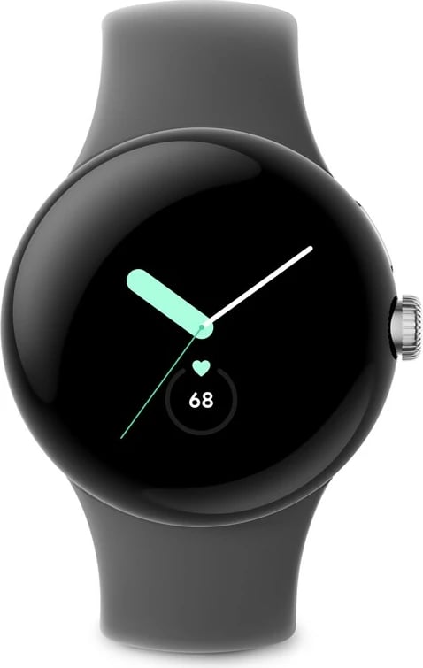 Smartwatch Google Pixel Watch, 41 mm, 32 GB, Stainless Steel, Silver/Charcoal