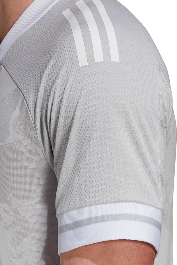 Maicë për meshkuj adidas, gri-bardhë