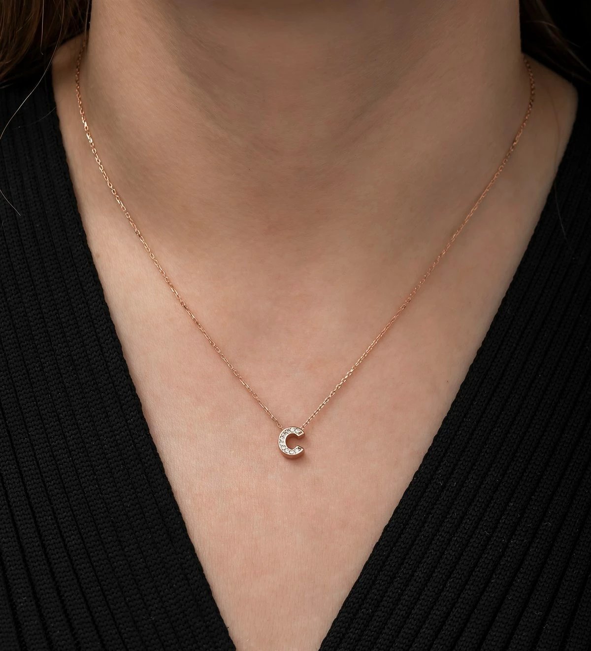 Qafore argjendi Jumeon, rozë gold dhe e bardhë, NRZ1186