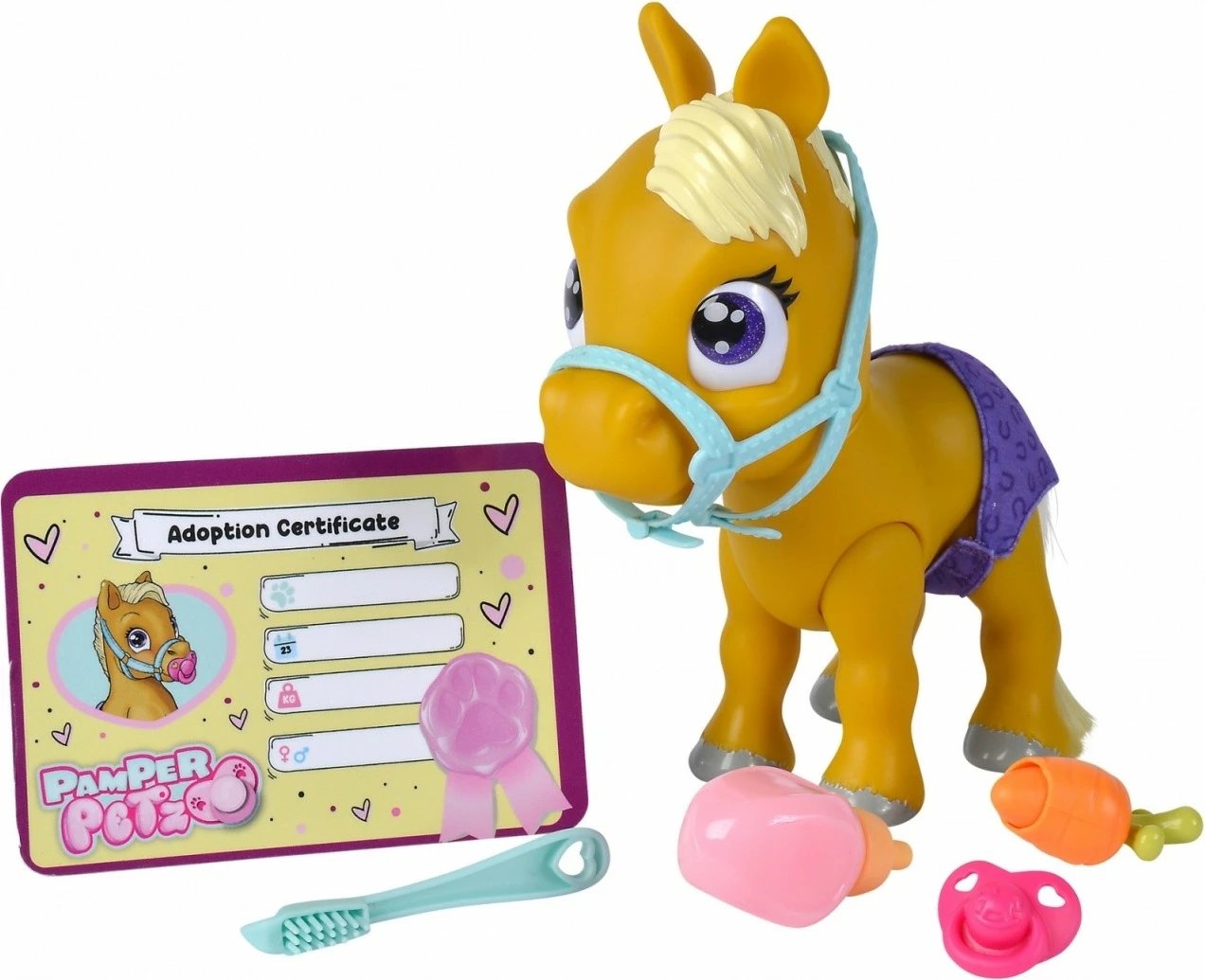 Lodër poni Pamper Petz Simba, set me aksesorë, për fëmijë, shumëngjyrëshe
