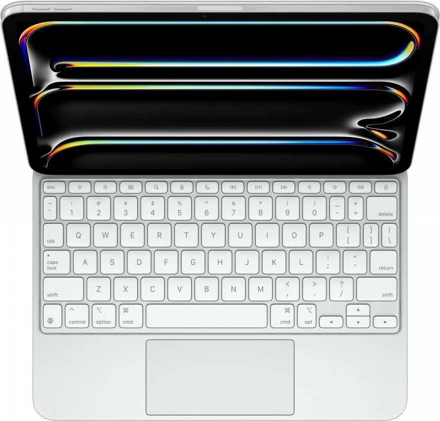 Tastierë Apple Magic Keyboard për iPad Pro 11 inç (M4), Anglisht (USA), Bardhë