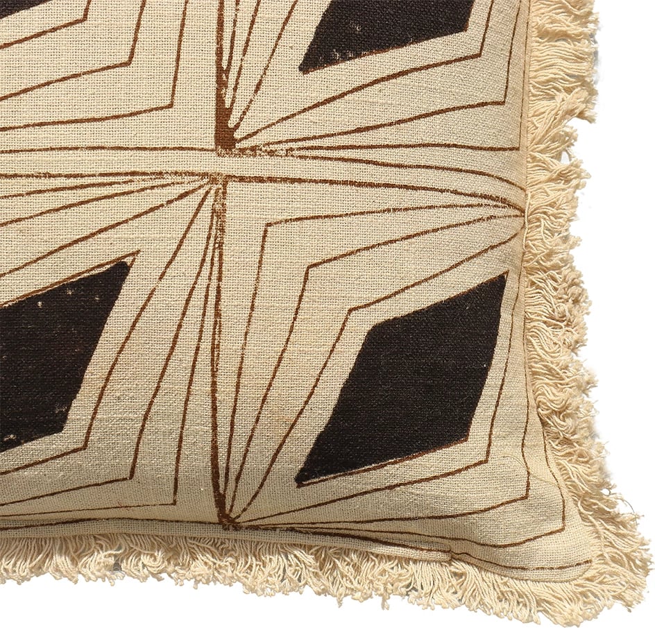 Jastëk dekorativ Mysterious, pambuk, ngjyrë e zezë-bezhë-kafe, 50x50cm