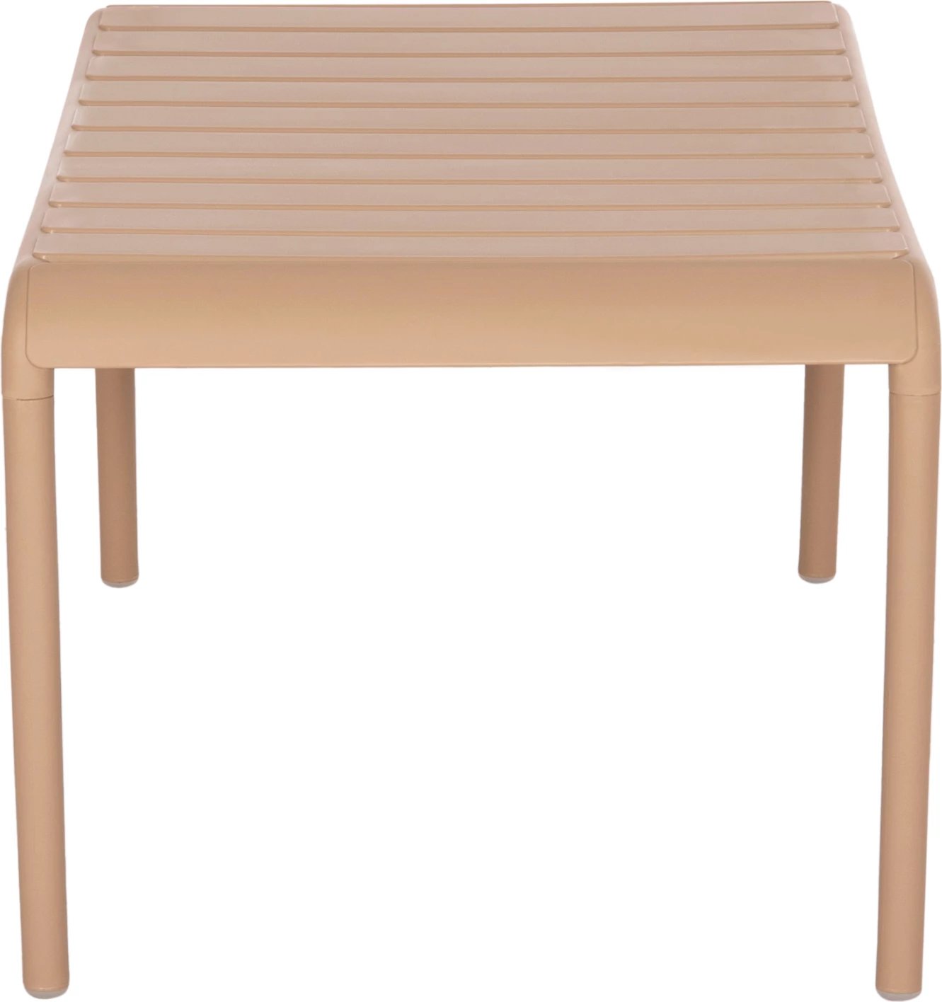 Tavolinë kafeje për jashtë, KORVER FH6334.04, polipropilen, ngjyrë kapuçino, 100x60x46cm