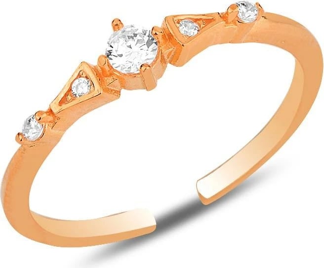 Unazë argjendi Jumeon, ngjyrë ari rozë, SGTL12150