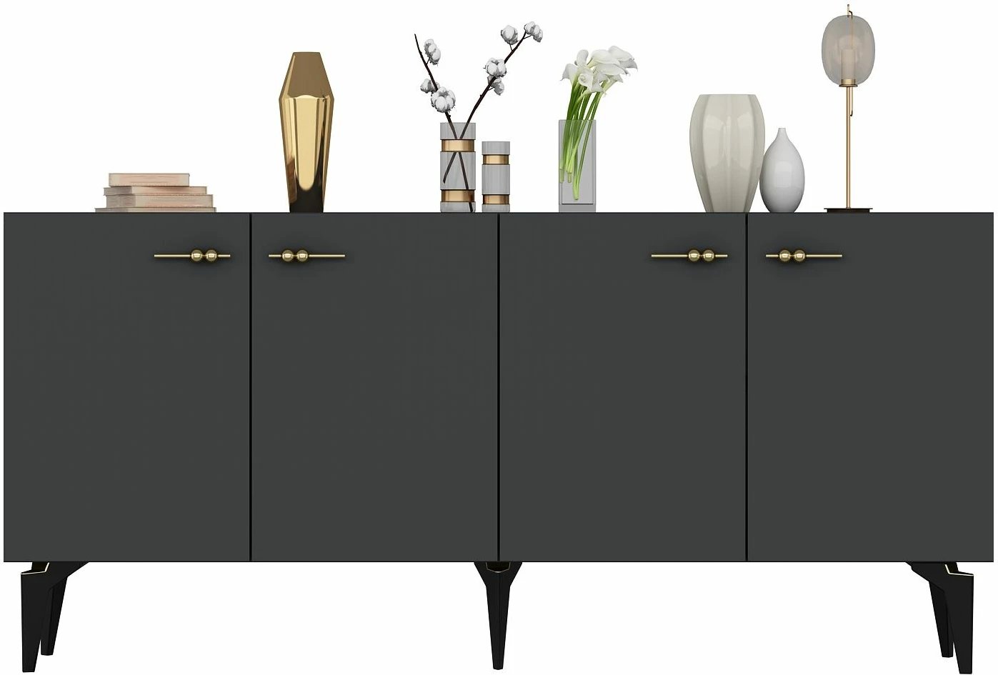 Konsolë Skye Decor, ngjyrë antracit, Rüya