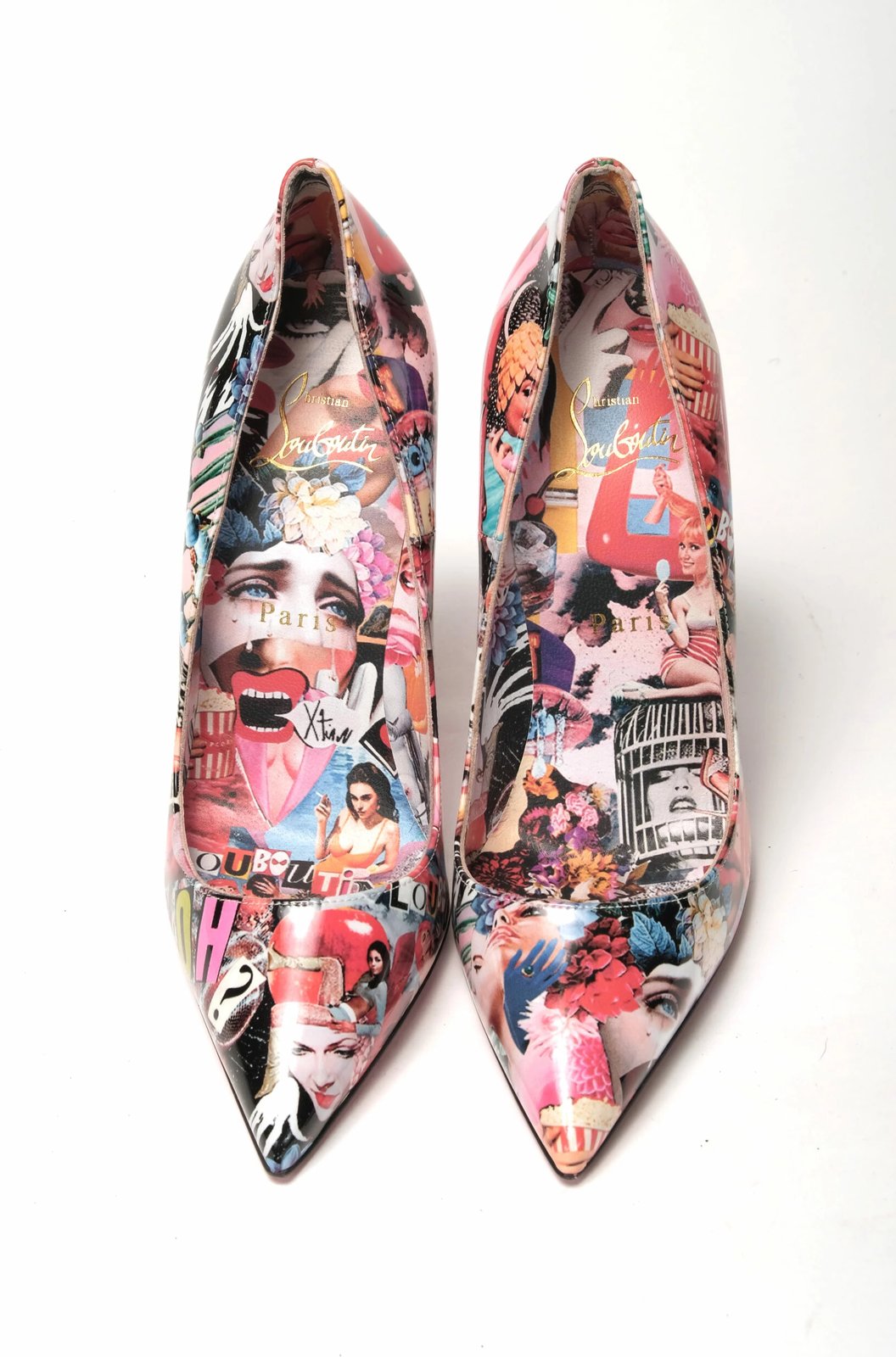 Këpucë me taka Christian Louboutin, shumëngjyrëshe