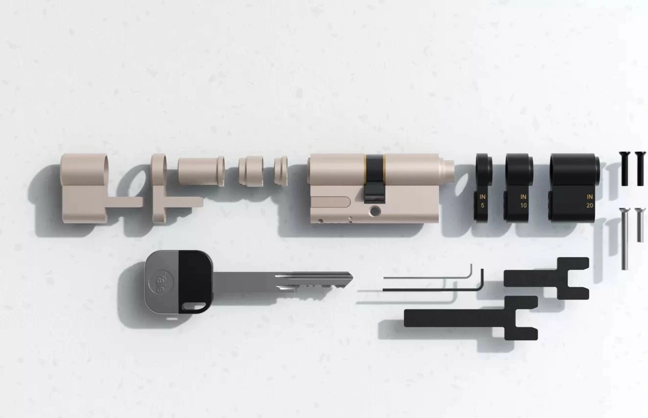 Cilindër bravë YALE HOME Adjustable Linus Cylinder, i rregullueshëm, me 2 çelësa, Argjend