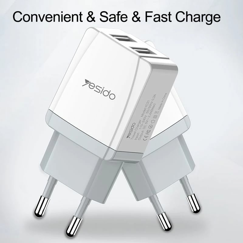 Mbushes Telefoni 230v Usb X2 5v-2.4a