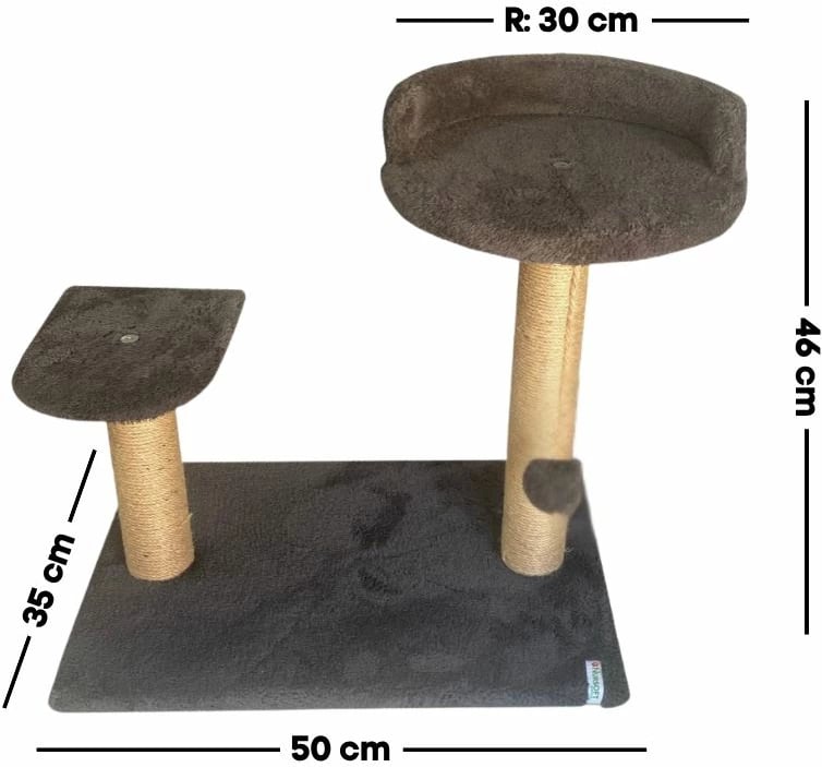 Dërrasë gërvishtëse për mace, Tiana, ngjyrë antracit