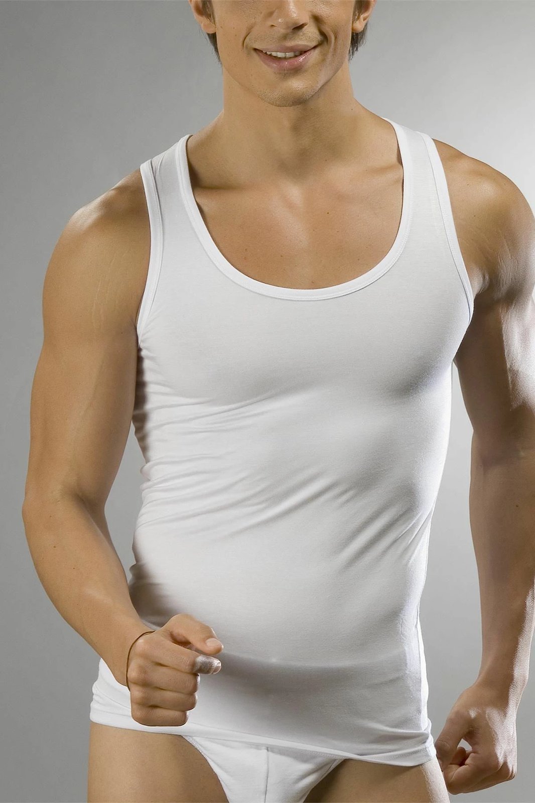 Fanellë e brendshme për meshkuj Jumeon, e bardhë, 3XL, 100% pambuk