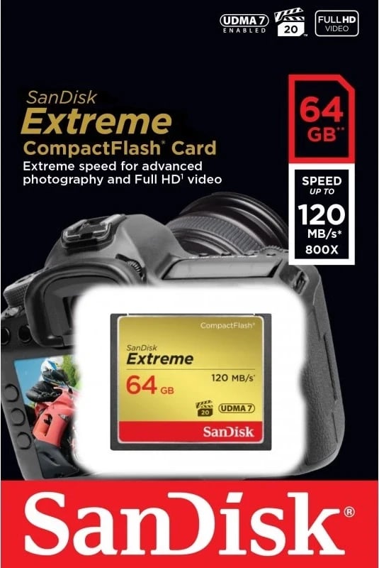 Kartë kujtese SanDisk CF Extreme 64GB