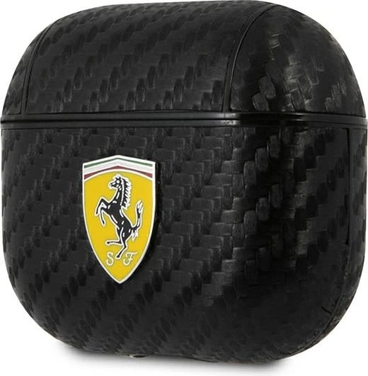 Mbështjellës Ferrari FESA3CABK për AirPods 3, On Track, karbon, i zi