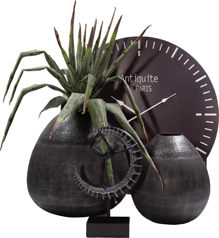 Vazo DROP, alumin, ngjyrë grafit, 32x32x29 cm