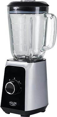 Blender Adler AD 4076, kavanoz xhami 1.5L, 500W (MAX 1000W), 2 shpejtësi, funksion akulli/pulse, i zi/argjendtë Blender Adler AD 4076, kavanoz xhami 1.5L, 500W (MAX 1000W), 2 shpejtësi, funksion akulli/pulse, i zi/argjendtë