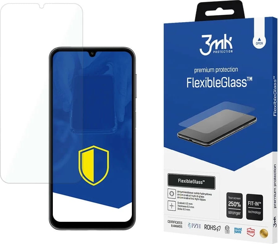 Xham hibrid mbrojtës 3MK FlexibleGlass për Samsung A25 5G A256, Transparent