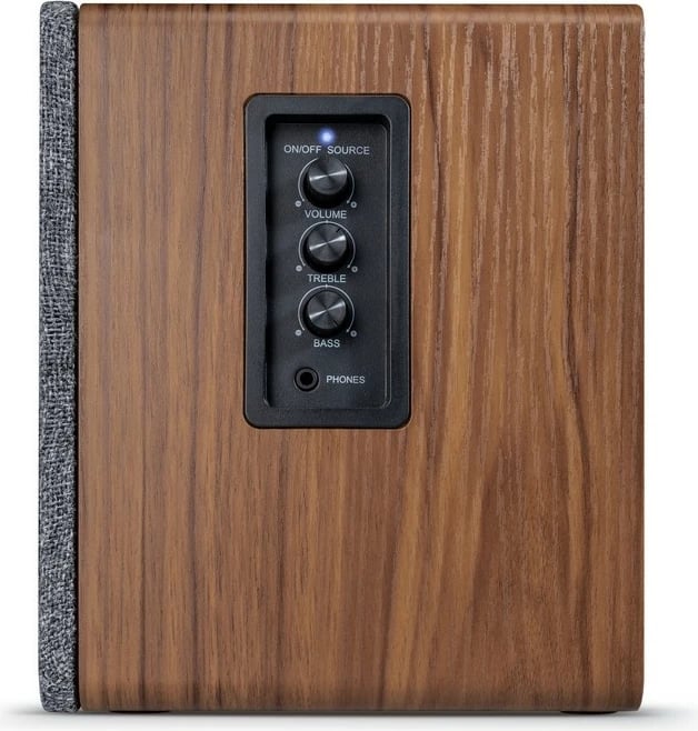 Sistem zëri Wavemaster Base, 2.0 kanale, Bluetooth & Line-in, 30W, gri/wood