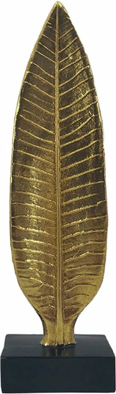 Dekor gjethe DESSA, ari e zi, 9x5x31cm Dekor gjethe DESSA, ari e zi, 9x5x31cm