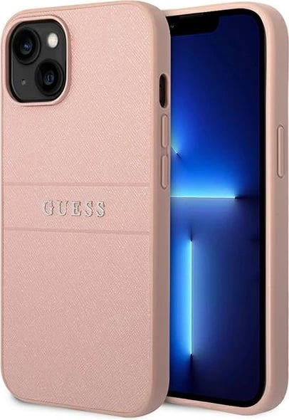 Mbështjellës Guess GUHCP14MPSASBPI për iPhone 14 Plus 6.7", rozë