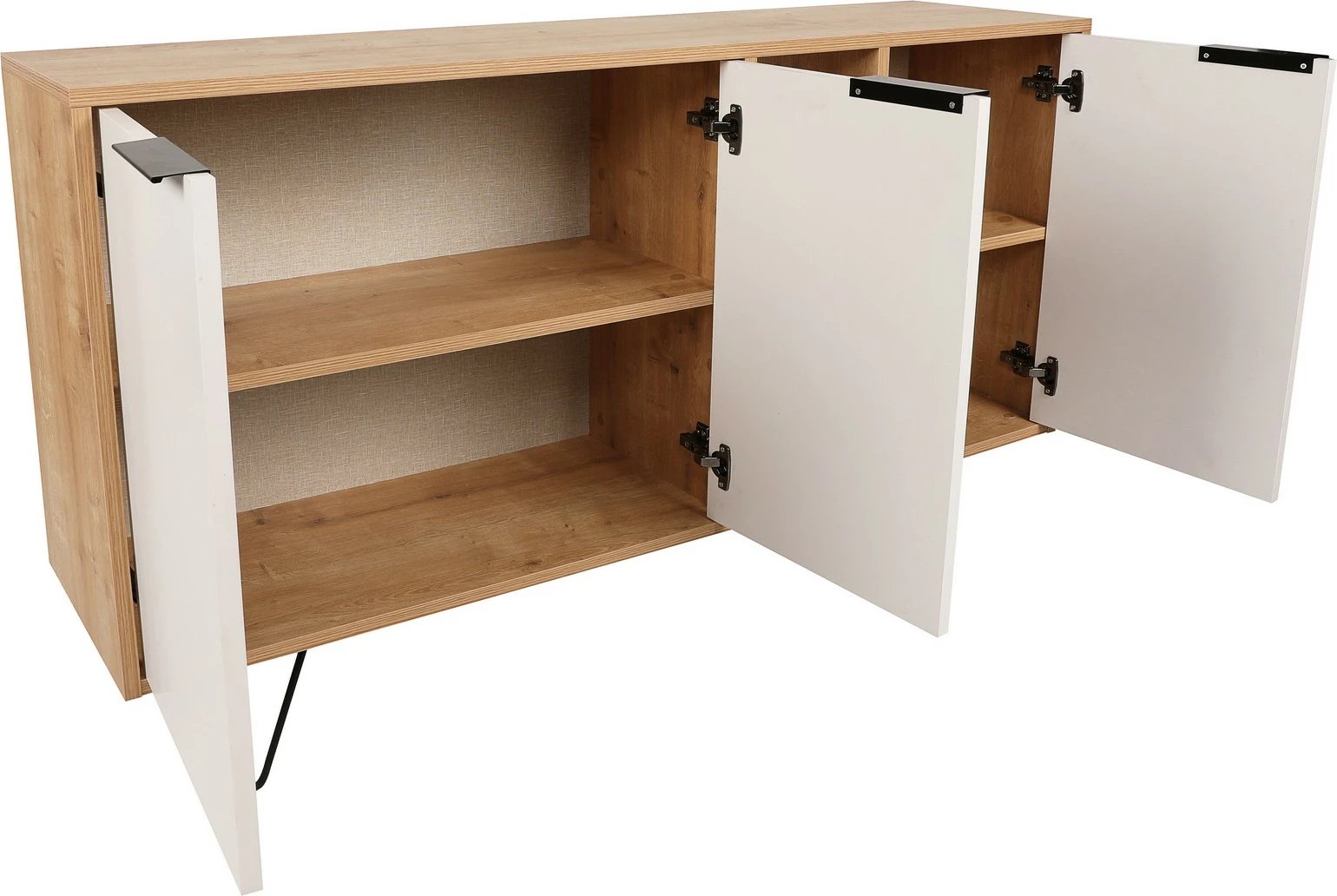 Konsol Skye Decor, Clara, ngjyrë lisi dhe e bardhë