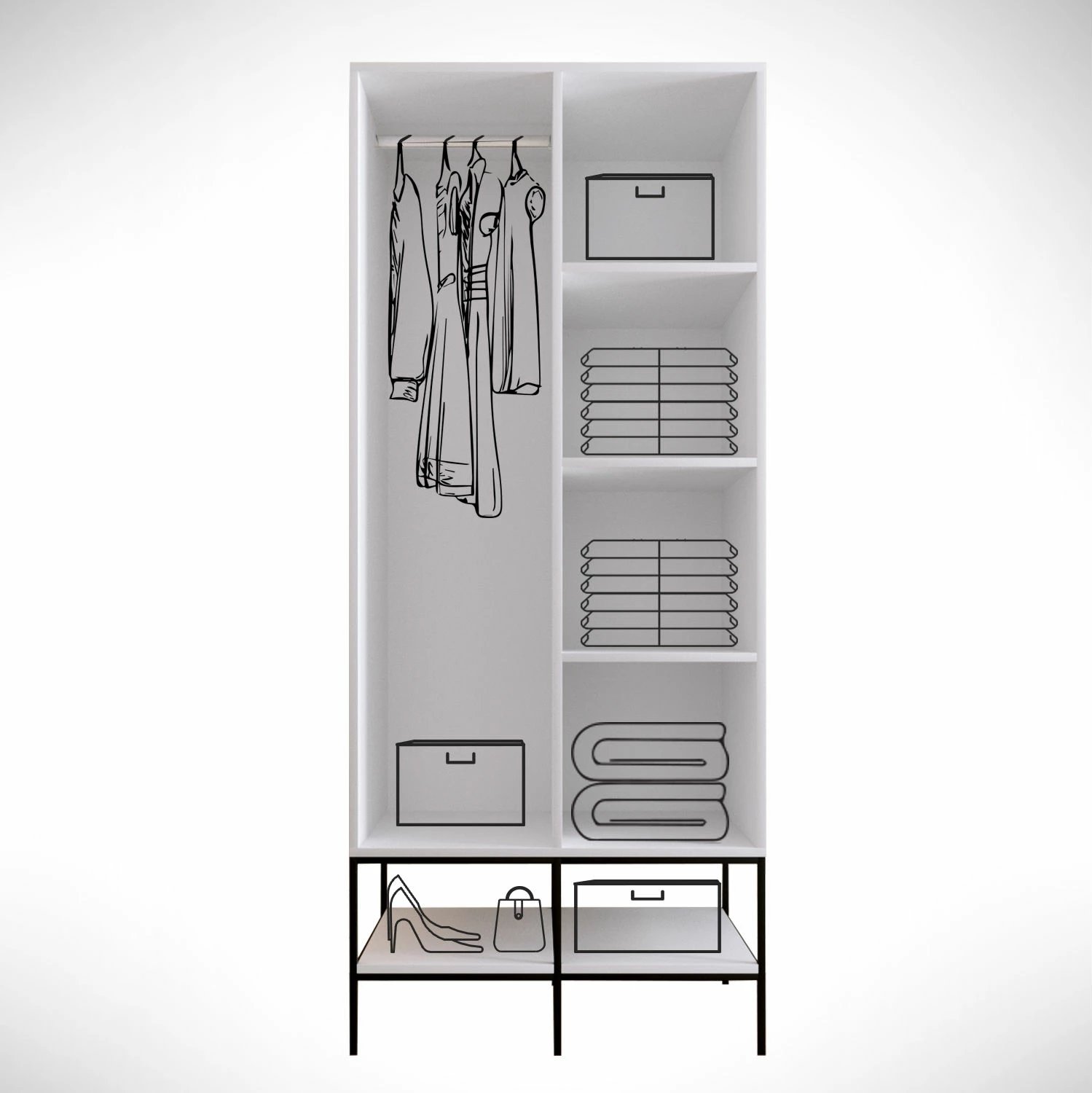 Dollap Hanah Home, Martin 2, i bardhë