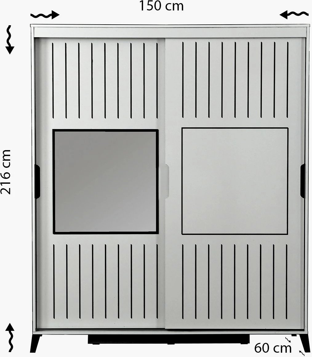 Dollap Hanah Home, Pasific Home Fuga 150, ngjyrë lisi