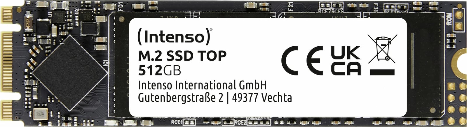 SSD M.2 Intenso Top 512GB, SATA III, 520MB/s, gjelbër