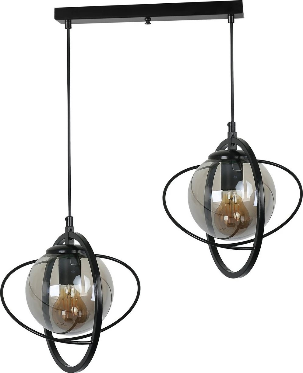 Llambë varëse Opviq, 8774-5, trup metalik, ngjyrë e zezë dhe fume