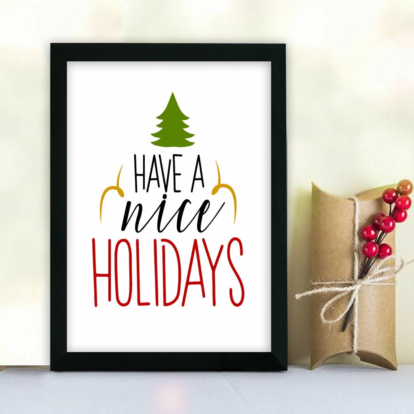 Pikturë dekorative me kornizë MDF, shumëngjyrëshe, Wallity, SC494