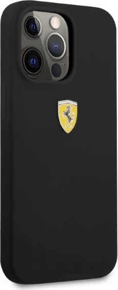 Mbështjellës Ferrari FESSIHMP13XBK për iPhone 13 Pro Max 6.7", silikon, MagSafe, zi