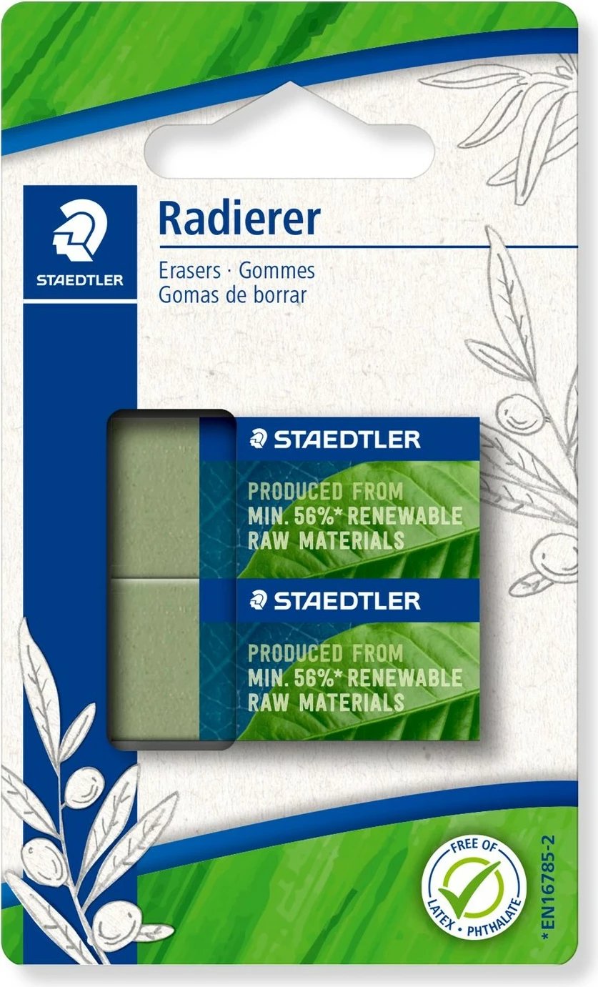 Fshirëse STAEDTLER 526 83 renew mat, 2 copë, e gjelbër
