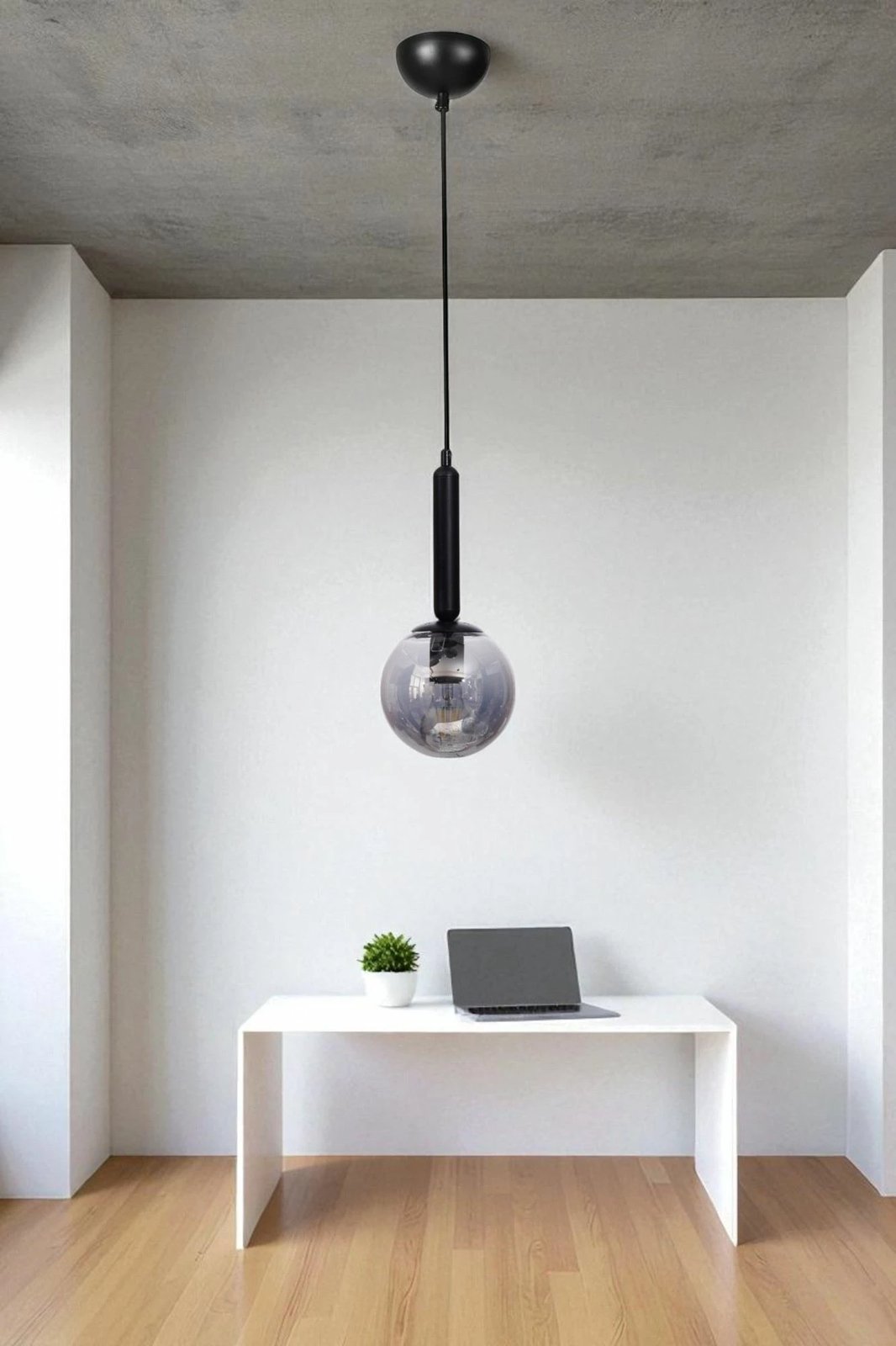 Llambë tavani Opviq, gri dhe e zezë, 9059-1