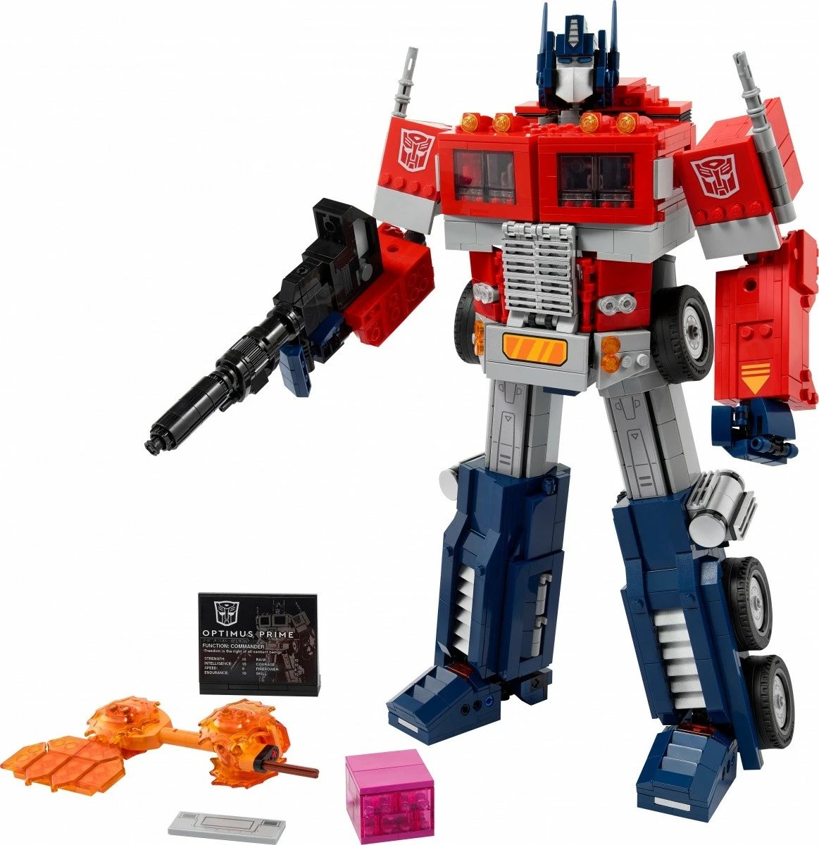 Set ndërtimi LEGO Icons 10302 Optimus Prime, 1508 pjesë, për të rritur