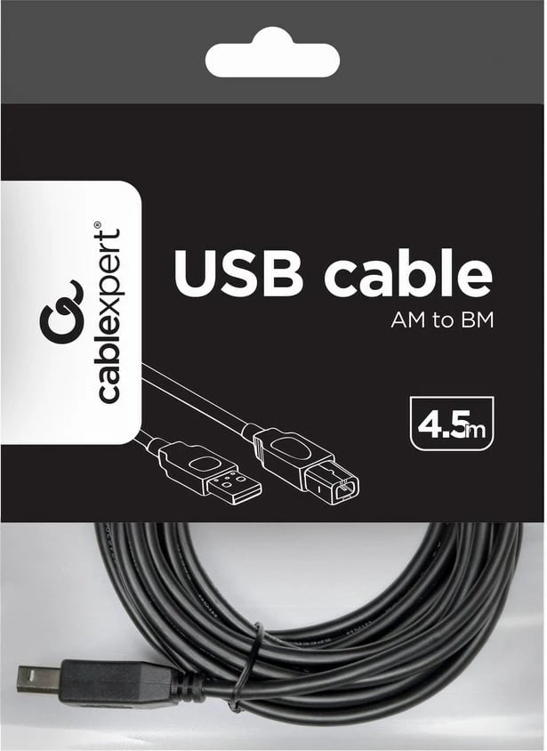 Kabllo USB 2.0 GEMBIRD CCP-USB2-AMBM-15, 4.5m, e zezë