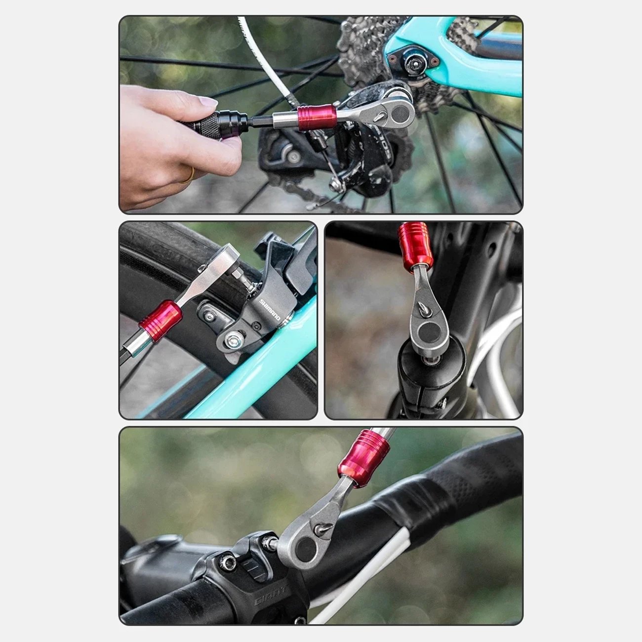 Set mjetesh për riparim biçiklete Rockbros 43210049001, me magnet, e zezë