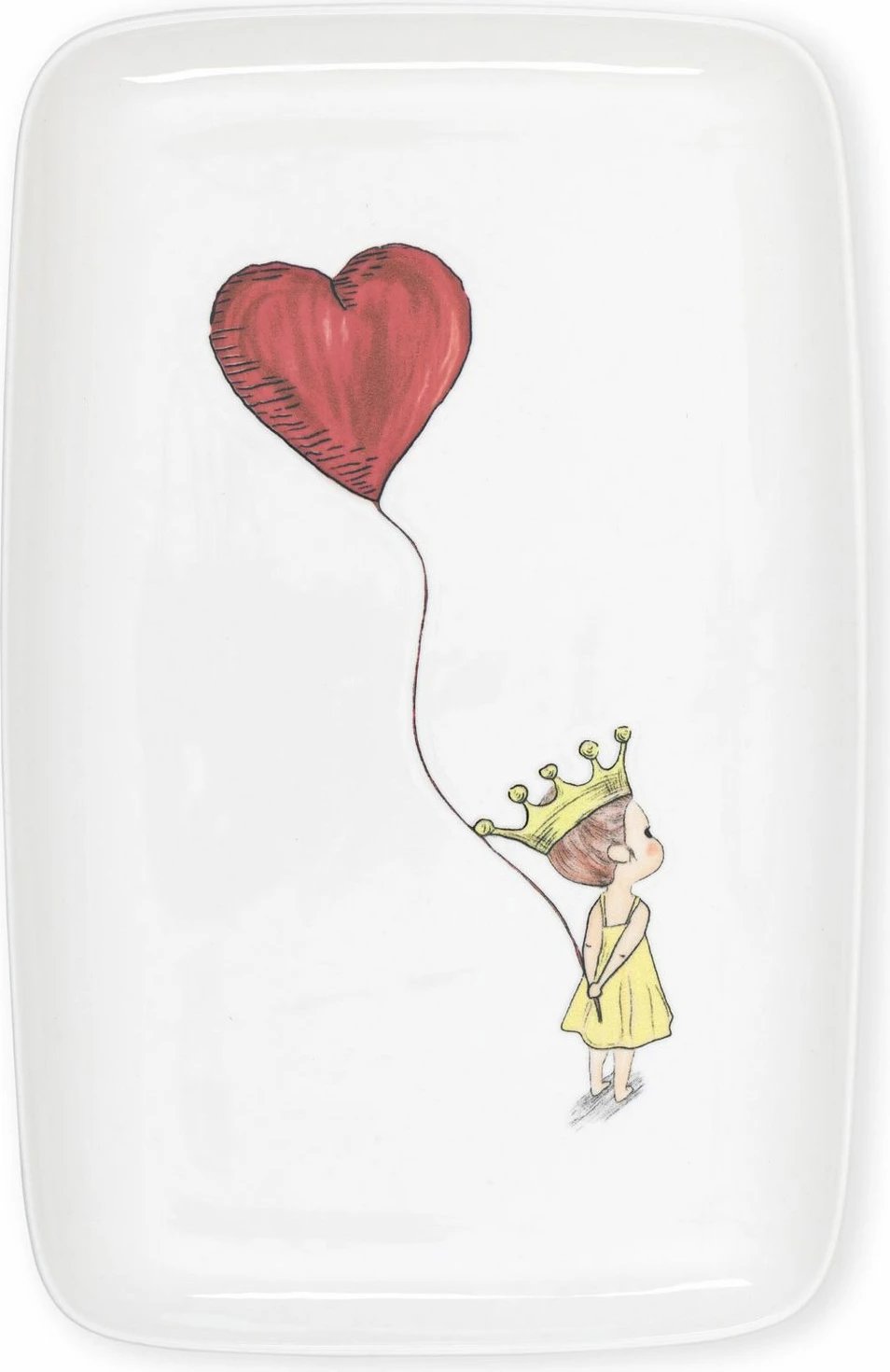 Pjatë shërbimi Hermia Concept, LUV0013, e bardhë, e kuqe, e verdhë