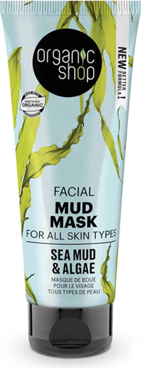 Maskë fytyre unisex Organic Shop me baltë deti dhe alga 75ml