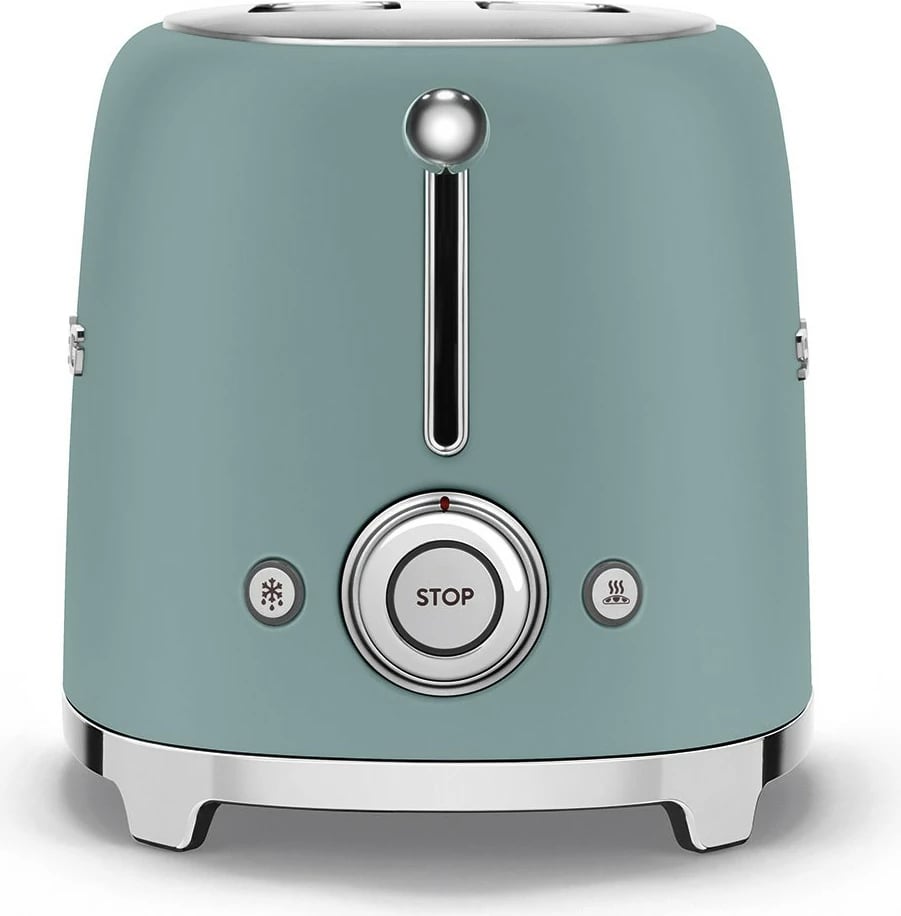 Tostues SMEG TSF01EGMEU, 2 feta, 950W, smaragd i gjelbër mat