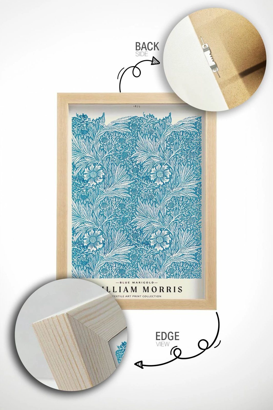 Pikturë dekorative me kornizë, Wallity, Lmnmdl39, shumëngjyrëshe, 33x48cm