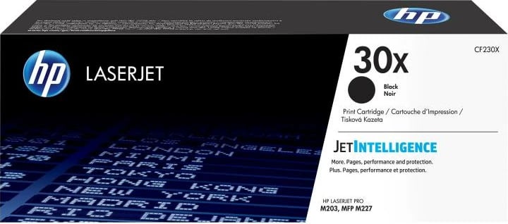 Toner HP 30X CF230X rendiment i lartë 2,400-4,400 faqe JetIntelligence, i zi