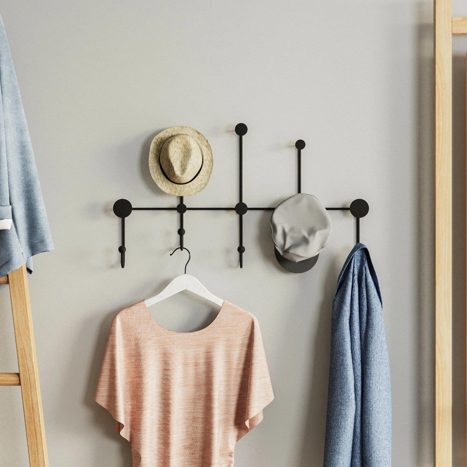 Varëse muri metalike Wallity, Iyon, e zezë