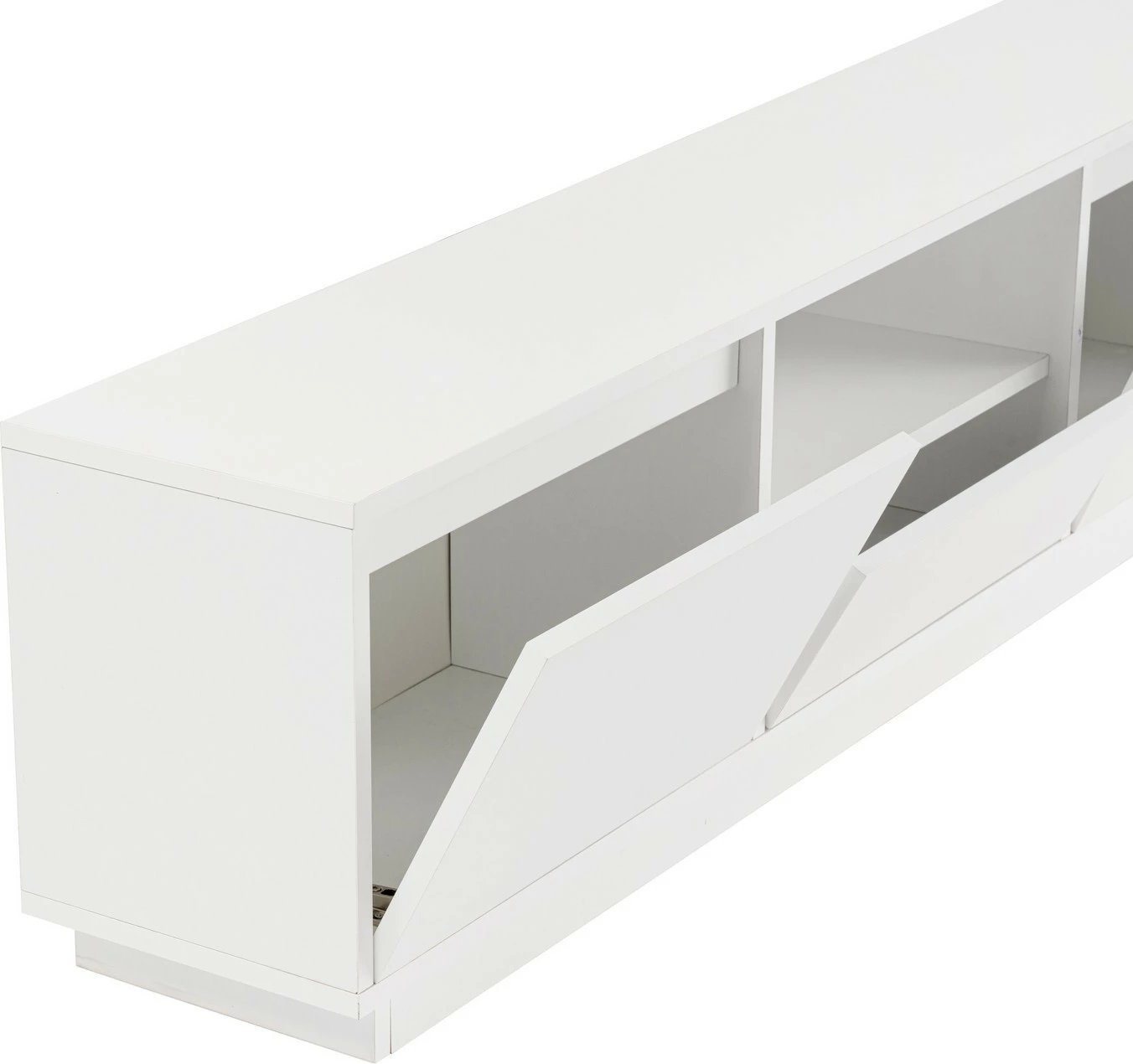 Komodë TV Nordure, Vanguard, ngjyrë natyrale e bardhë