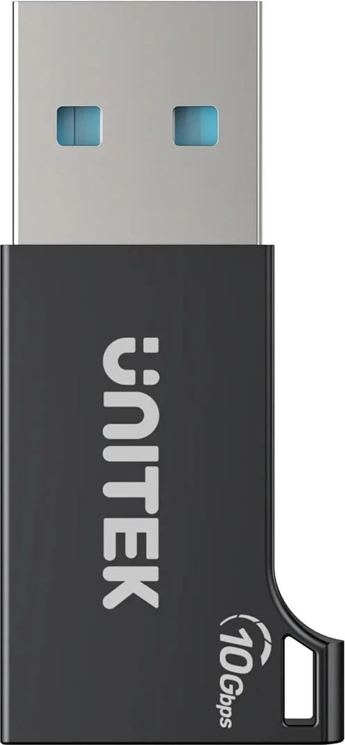 Adapter UNITEK A1049ABK01 USB-A në USB-C 10Gbps, zi
