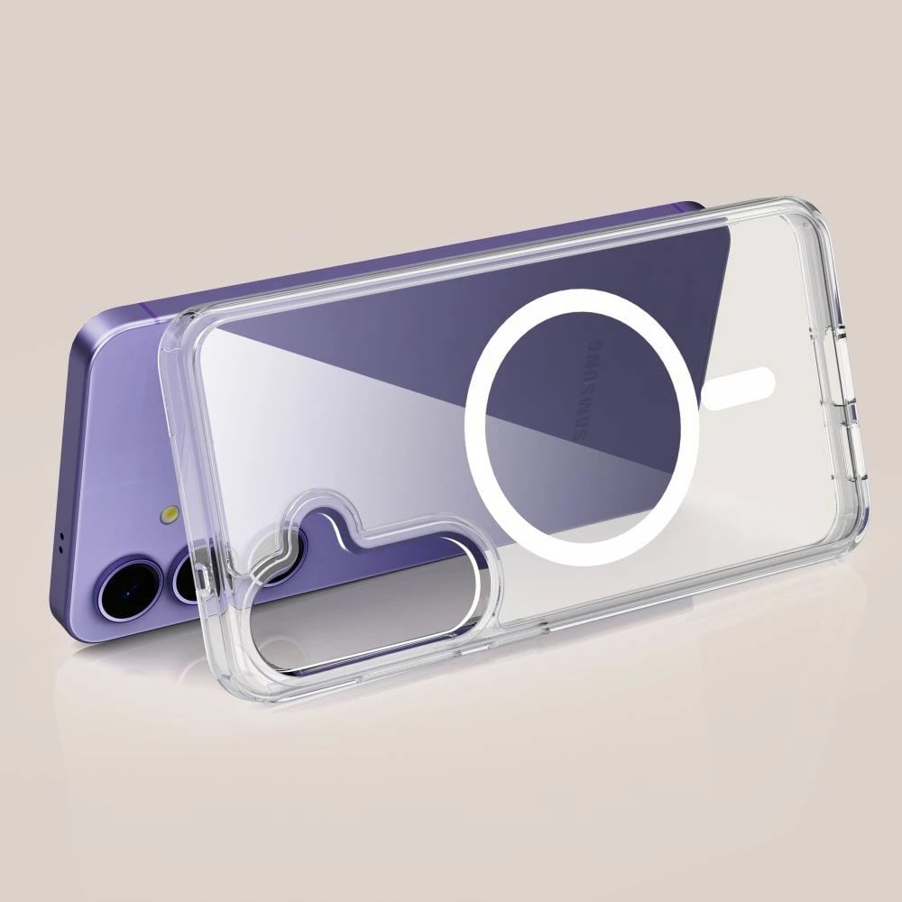 Mbështjellës Tech-Protect FlexAir Hybrid MagSafe për Samsung Galaxy S25 Edge, Transparent